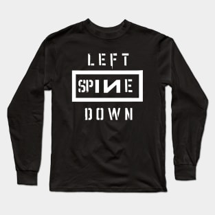 Left Spine Down Long Sleeve T-Shirt